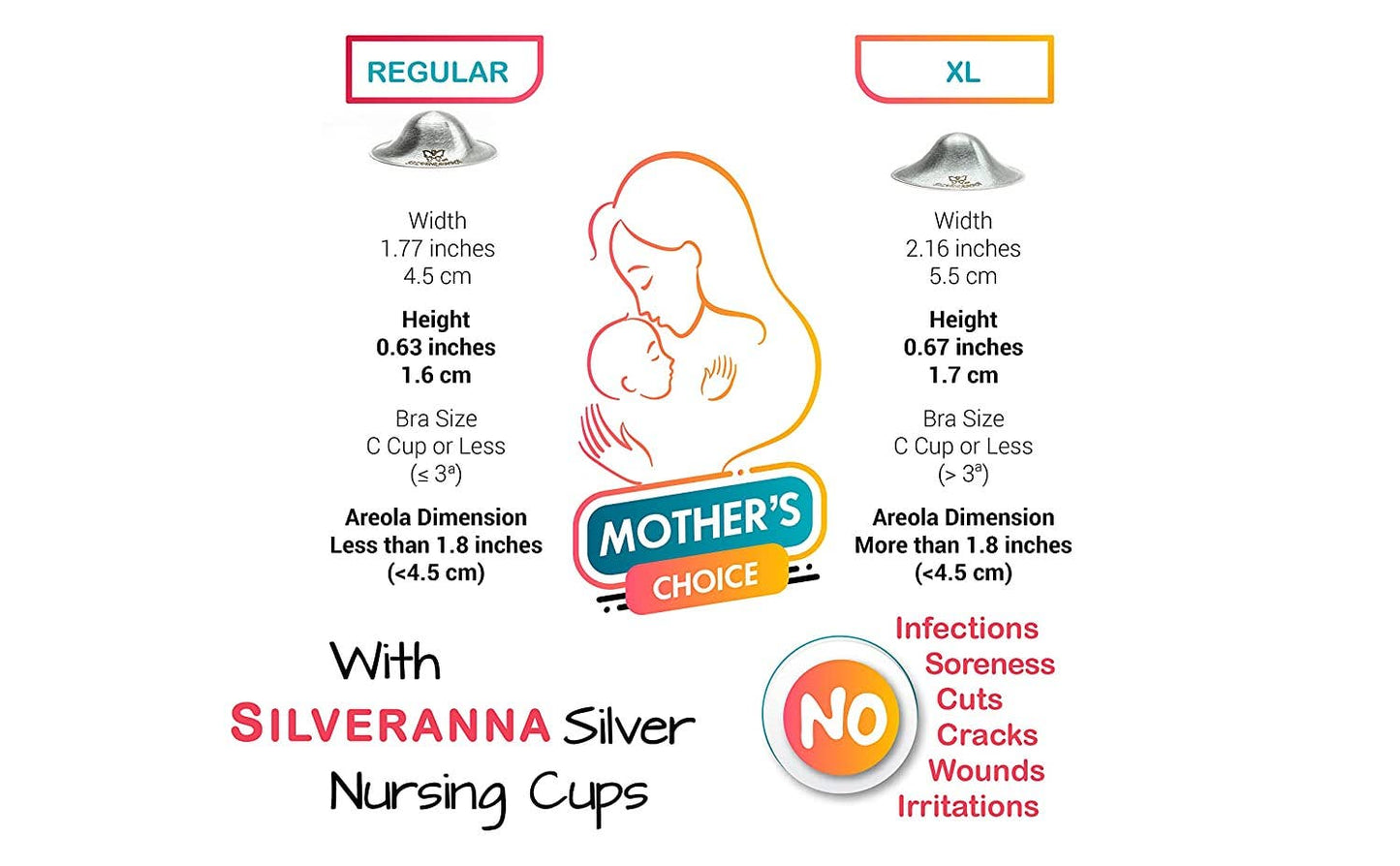 Silveranna® 925 Silver Nipple Shields