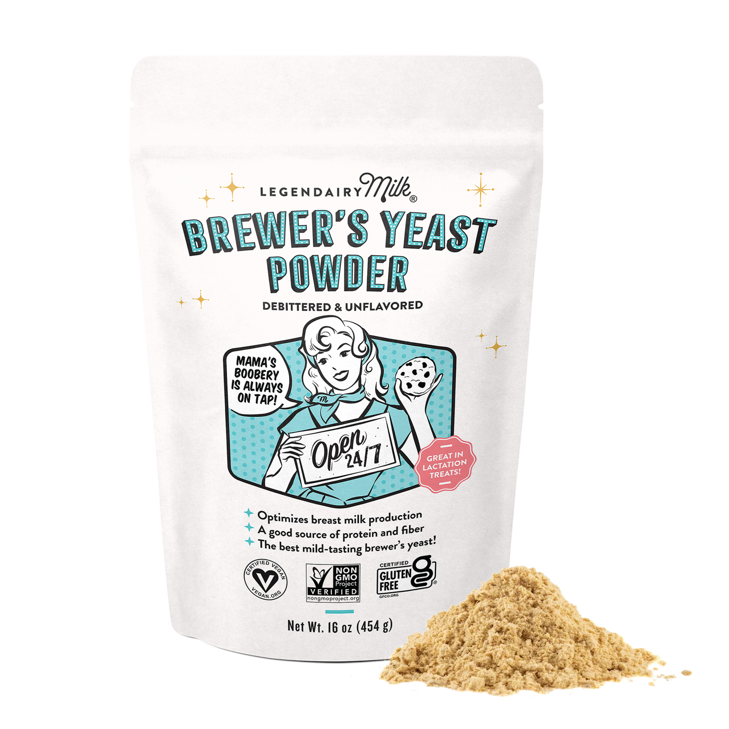 Legendairy Milk Brewer's Yeast Powder - Unflavoured - 16oz