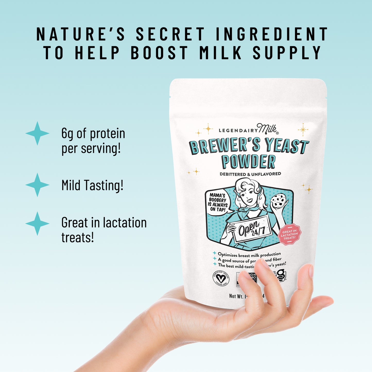 Legendairy Milk Brewer's Yeast Powder - Unflavoured - 16oz