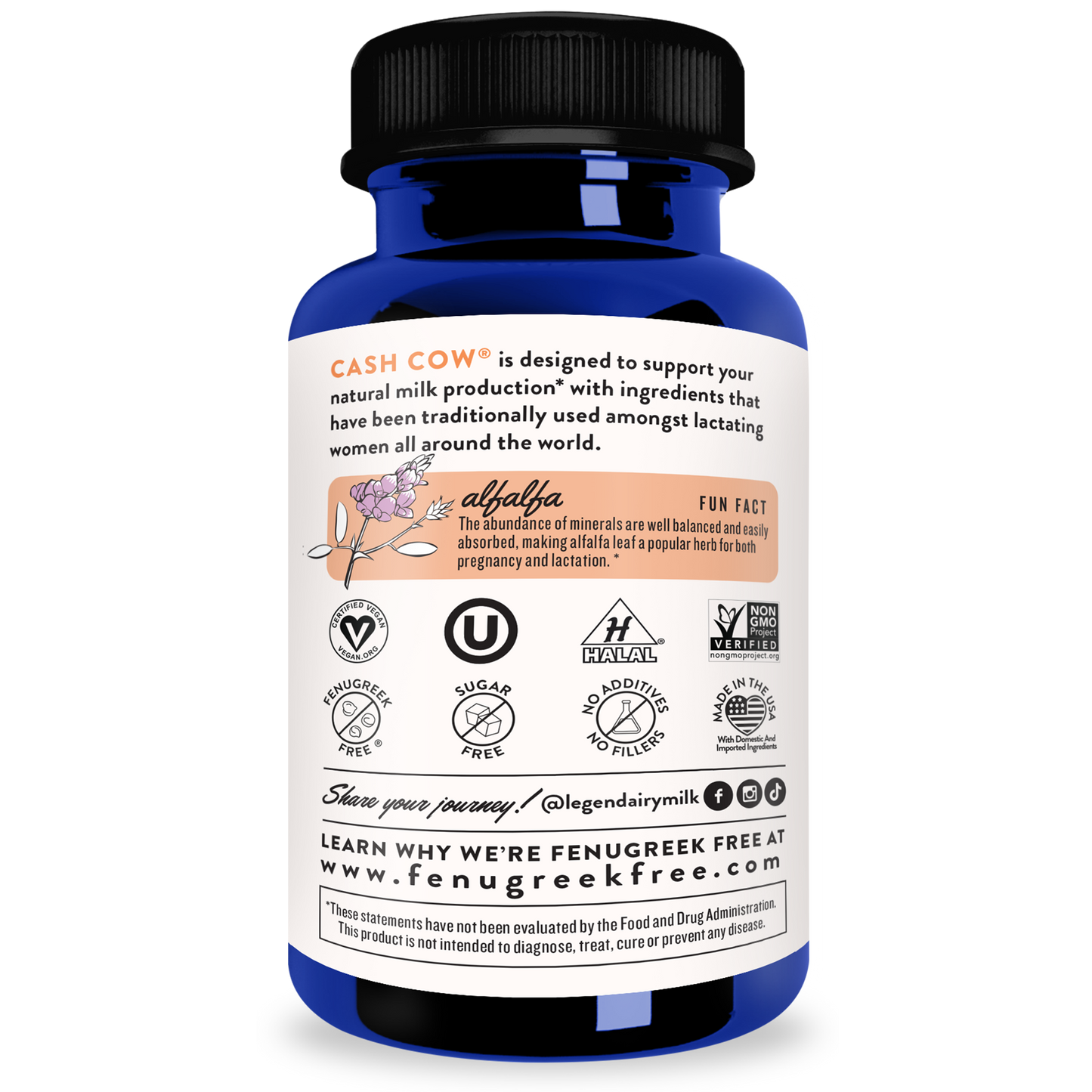 Legendairy Milk Cash Cow Lactation Supplement 60 capsules