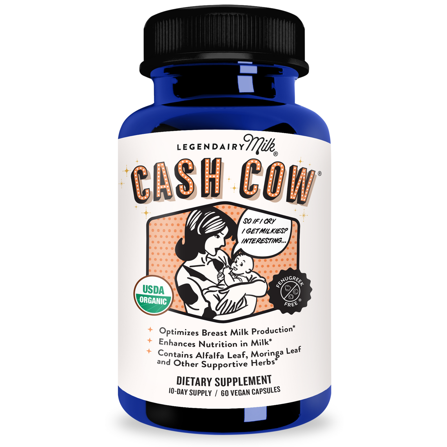 Legendairy Milk Cash Cow Lactation Supplement 60 capsules