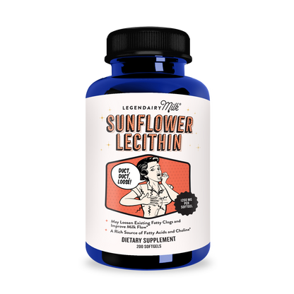 Legendairy Milk Sunflower Lecithin 1200mg 200 Softgels Milk Flow