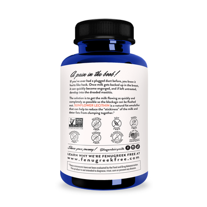 Legendairy Milk Sunflower Lecithin 1200mg 200 Softgels Milk Flow