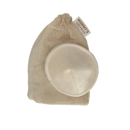Mummy's Organics Cotton and Bamboo Breast Pads (Set of 6 Reusable Pads)